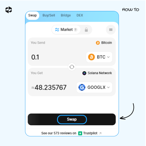 Click on the Swap button