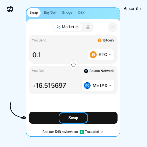 Click on the Swap button