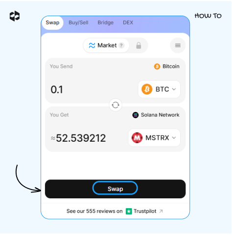Click on the Swap button